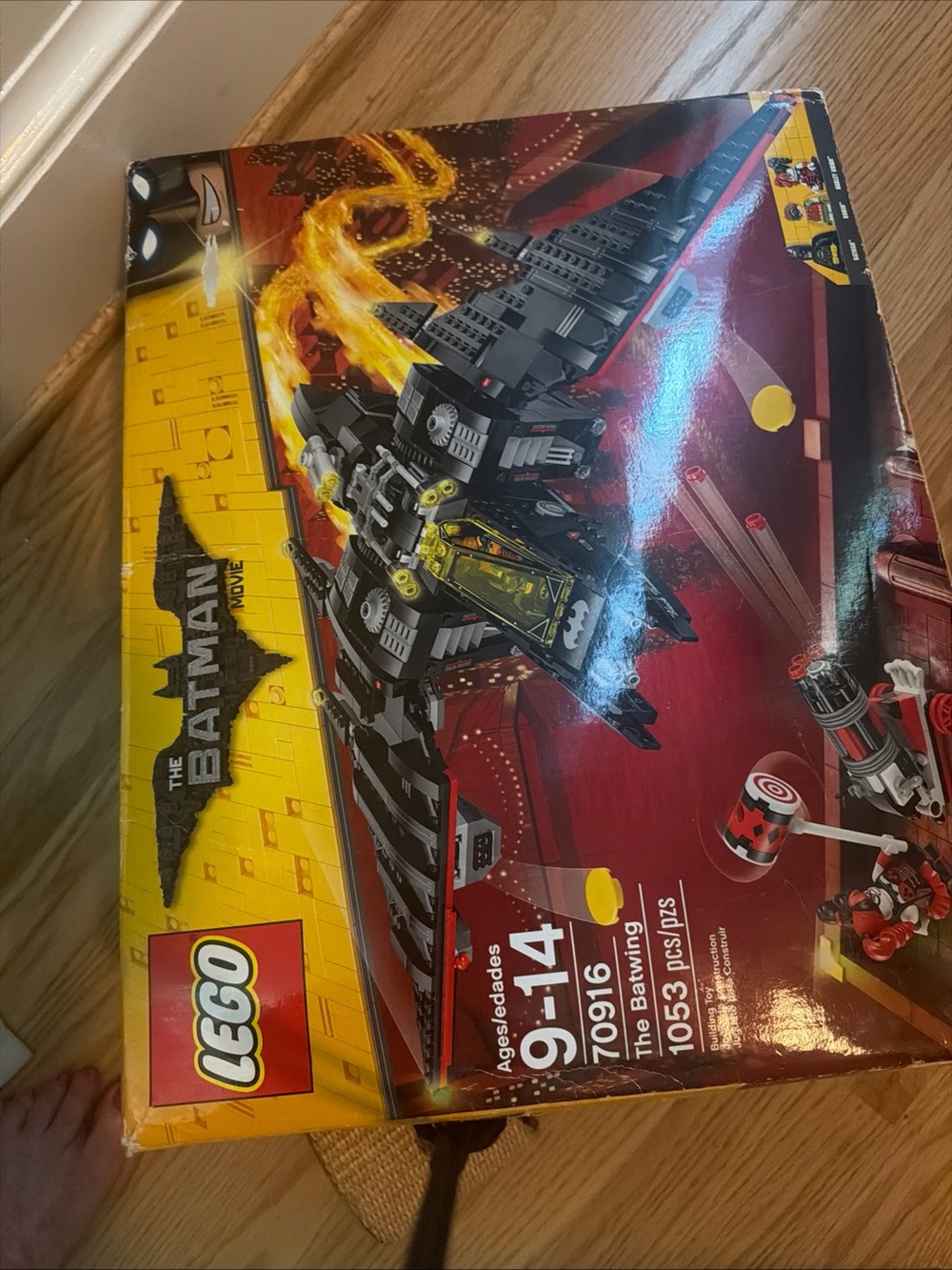 Lego Black and Yellow Batwing Superhero Aircraft Set NIB